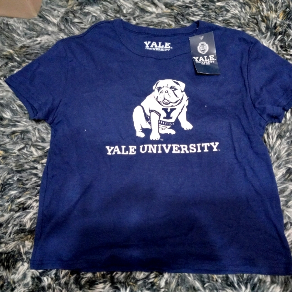Yale University Navy Blue Crop Top